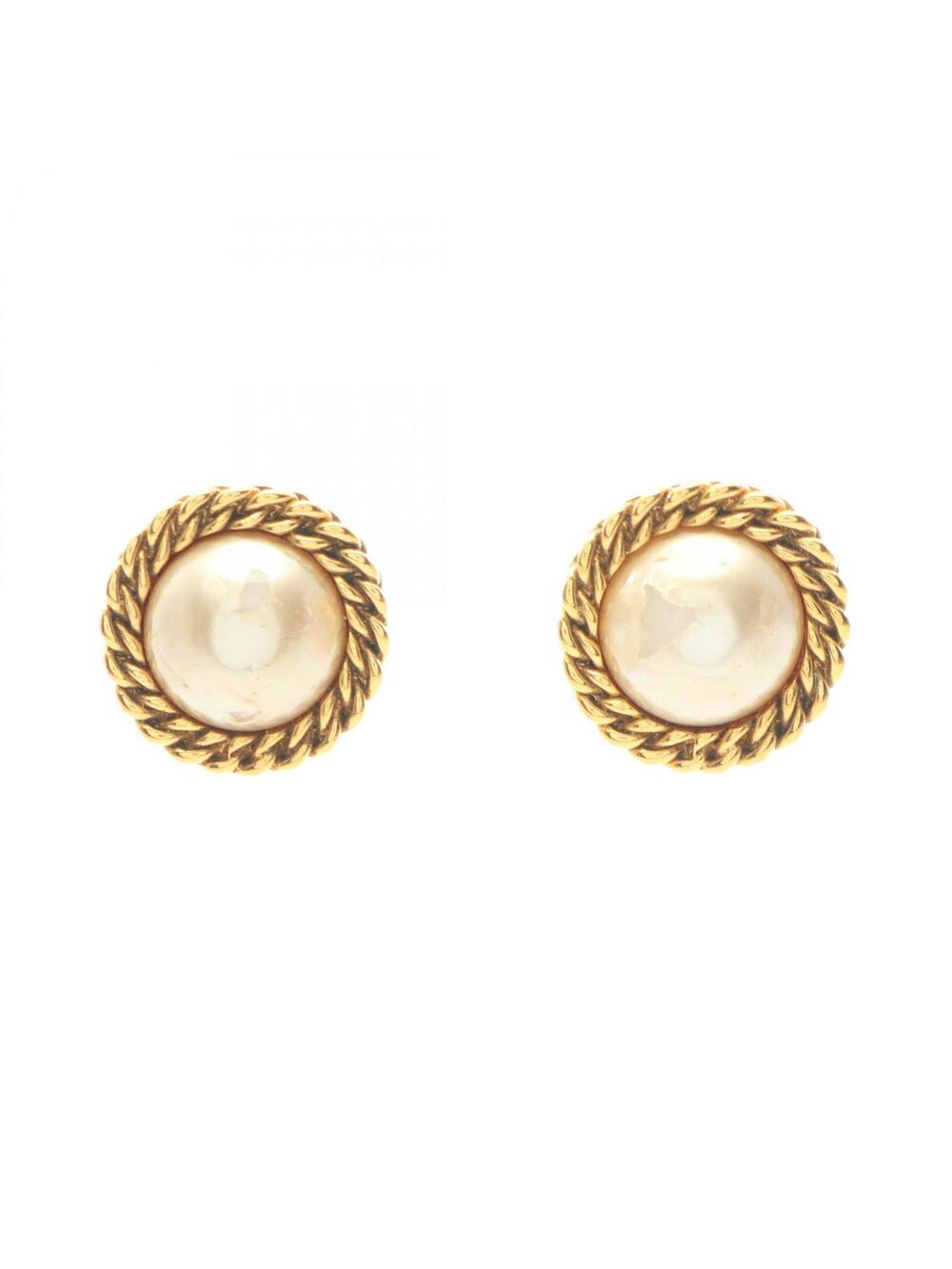 Chanel Round Earring Gold Plated #295918C35B